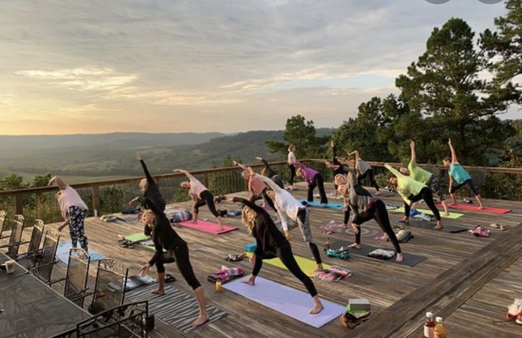 Daily yoga with stunning mountain views
